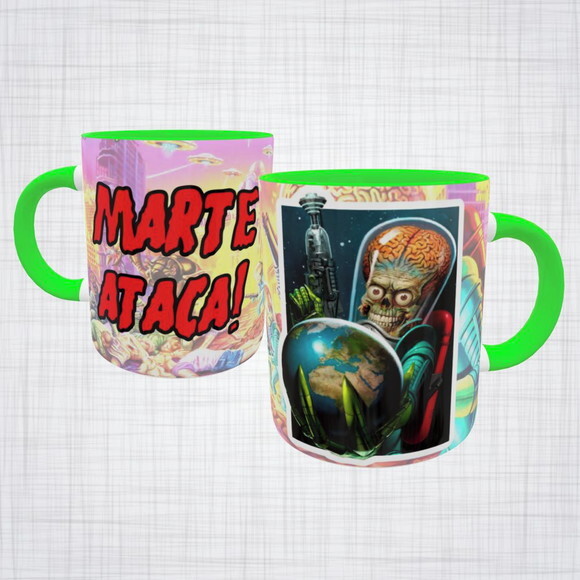 Caneca Porcelana Filme Marte ataca