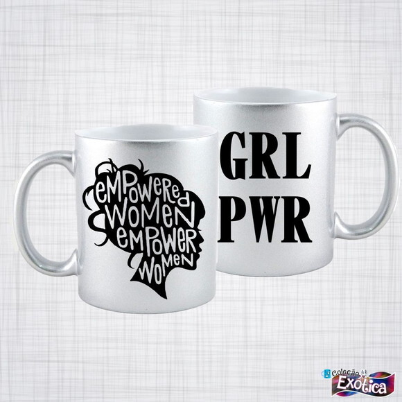 Caneca Porcelana Girl Power Feminismo Mulheres Empoderadas
