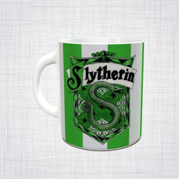 Caneca Porcelana Harry Potter casa Sonserina