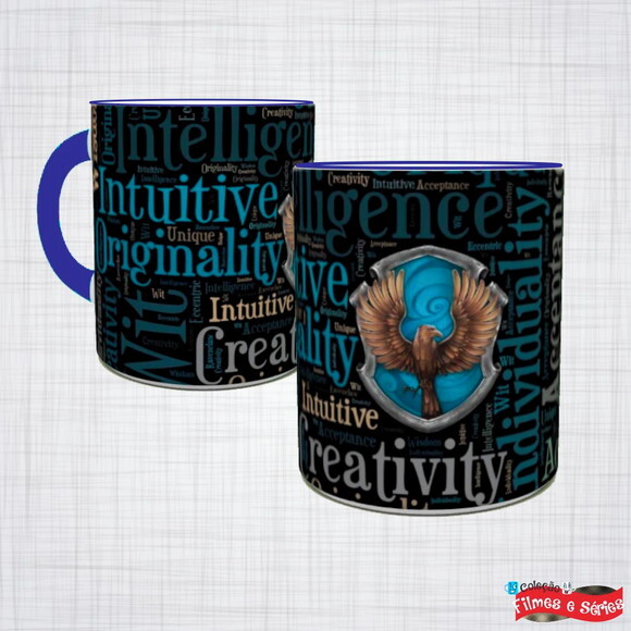 Caneca Porcelana Harry Potter Corvinal