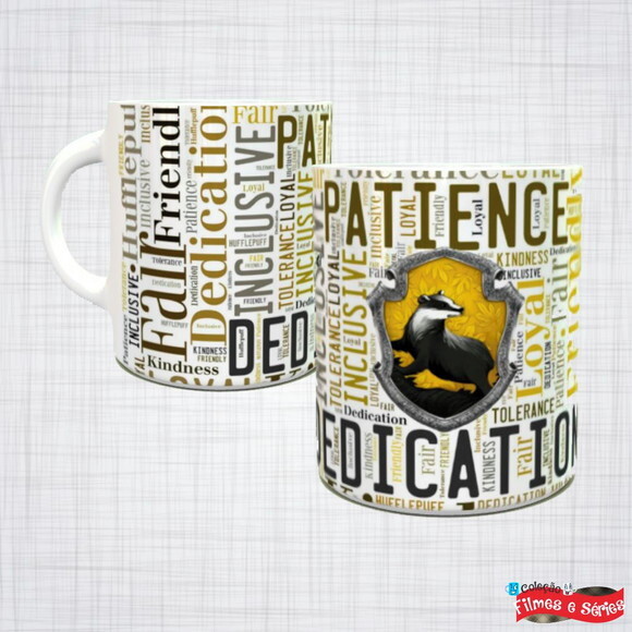 Caneca Porcelana Harry Potter Lufa Lufa