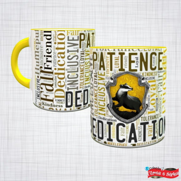 Caneca Porcelana Harry Potter Lufa Lufa
