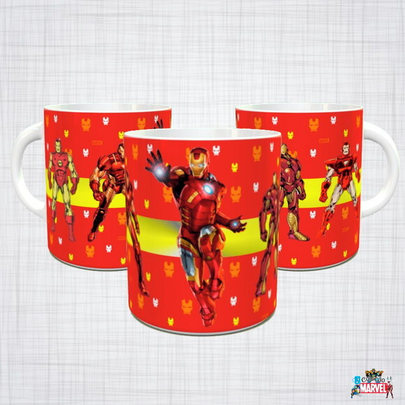 Caneca Porcelana Homem De Ferro Marvel