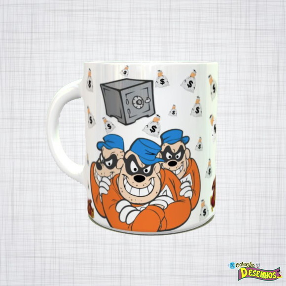 Caneca Porcelana Irmãos metralha disney