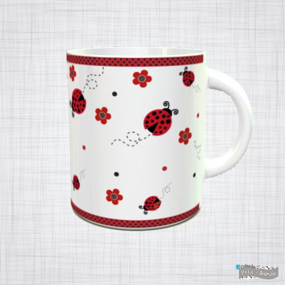 Caneca Porcelana Joaninha