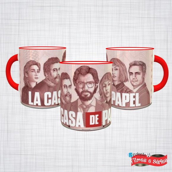 Caneca Porcelana la casa de papel