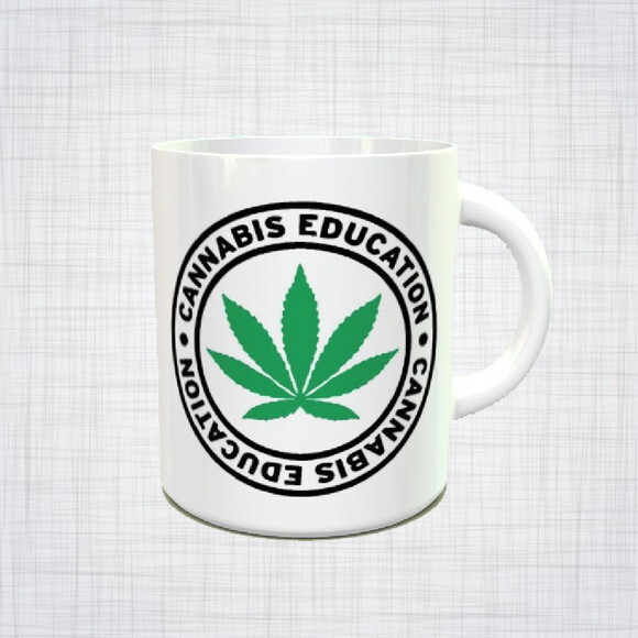 Caneca Porcelana Maconha Cannabis Education Diversas Cores