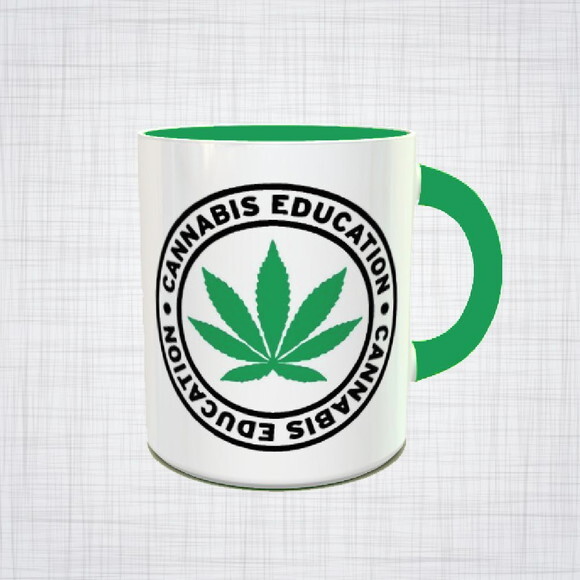 Caneca Porcelana Maconha Cannabis Education Diversas Cores