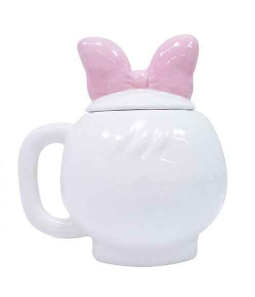 caneca porcelana Margarida disney 3D com tampa 470 ml