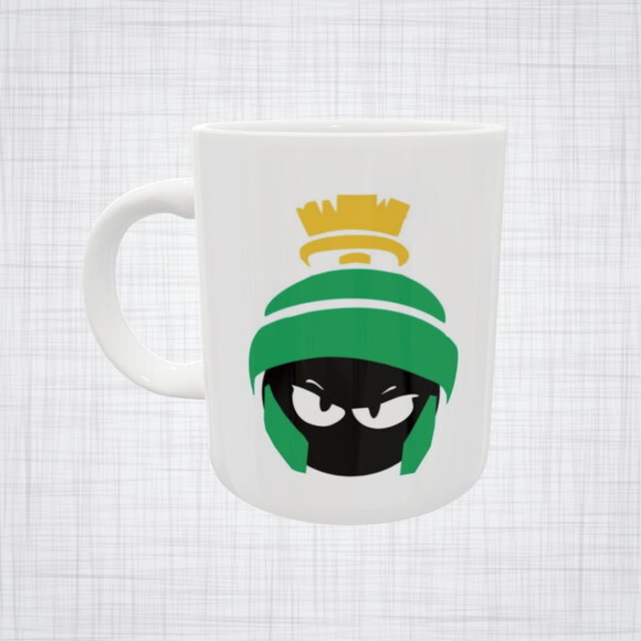 Caneca Porcelana Marvin, o Marciano Looney Tunes
