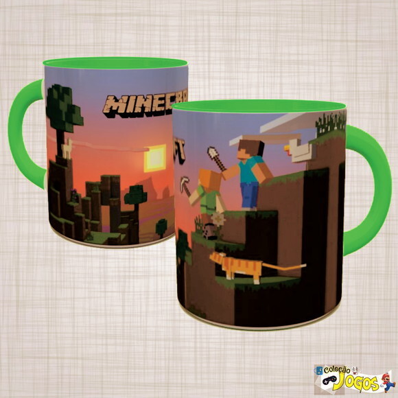 Caneca Porcelana Minecraft