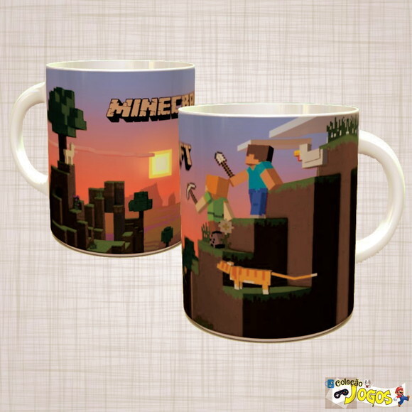 Caneca Porcelana Minecraft