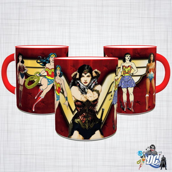 Caneca Porcelana Mulher Maravilha