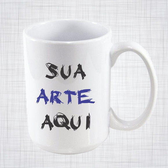 Caneca Porcelana personalizada branca 400 ml