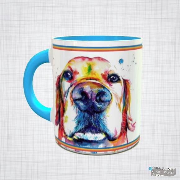 Caneca Porcelana pet cachorro raça labrador