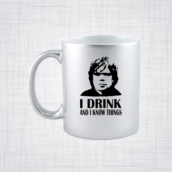Caneca Porcelana prateada Game of thrones tyrion lannister