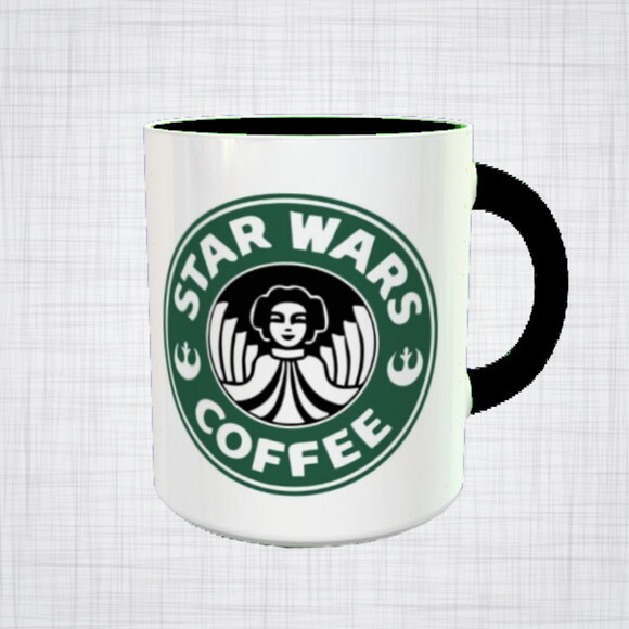 Caneca Porcelana Princesa Leia Star Wars Starbucks