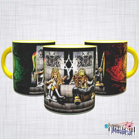 Caneca Porcelana Reggae Leão De Juda Varias Cores