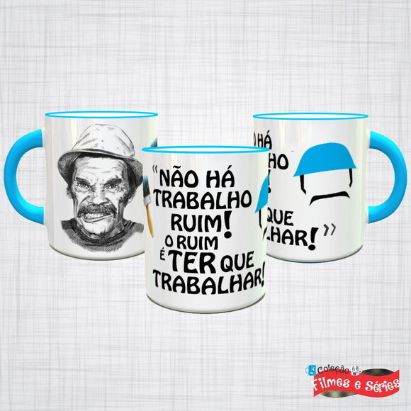Caneca Porcelana Seu Madruga Chaves