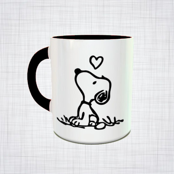 Caneca Porcelana Snoopy
