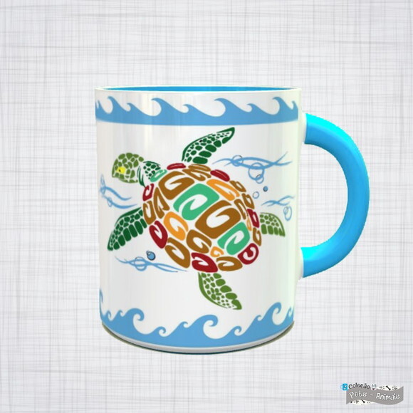 Caneca Porcelana tartaruga marinha