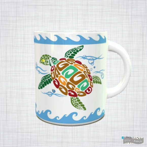 Caneca Porcelana tartaruga marinha