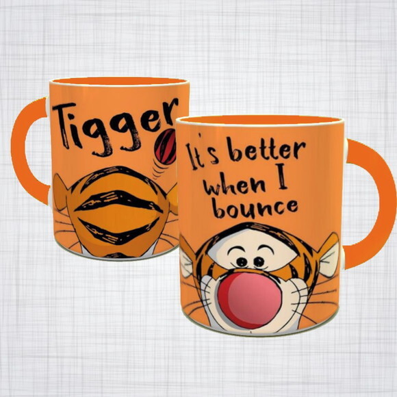 Caneca Porcelana Tigrão ursinho Pooh