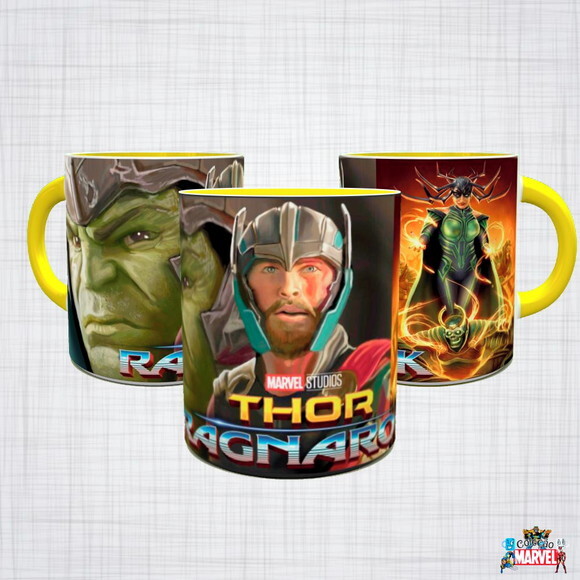 Caneca Porcelana THOR RAGNAROK filme marvel