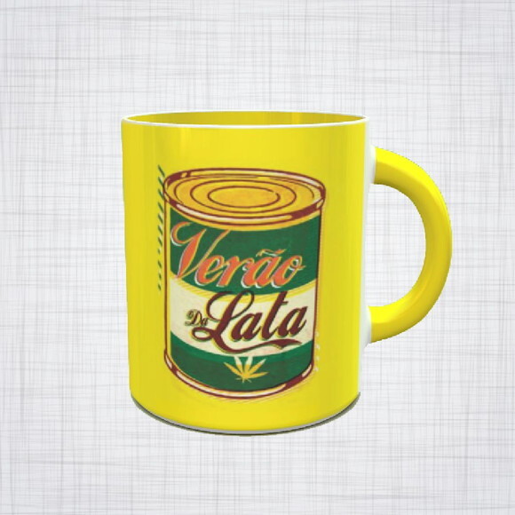 Caneca Porcelana verão da lata Maconha Cannabis marijuana