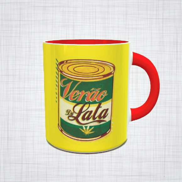 Caneca Porcelana verão da lata Maconha Cannabis marijuana