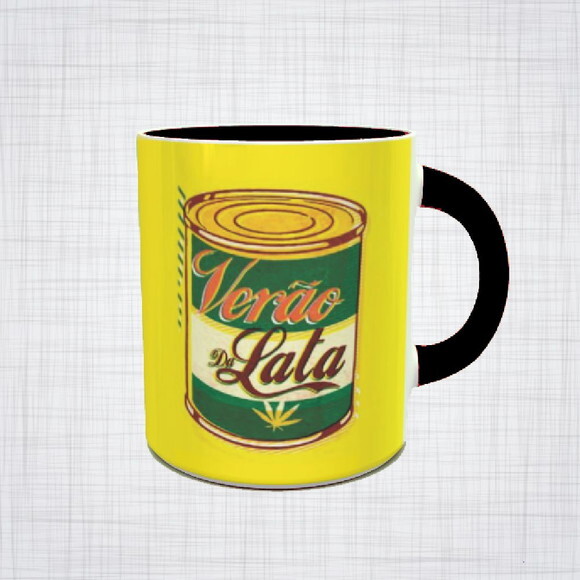 Caneca Porcelana verão da lata Maconha Cannabis marijuana