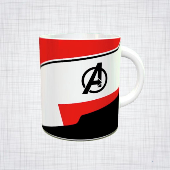 Caneca Porcelana Vingadores Ultimato traje reino quantico