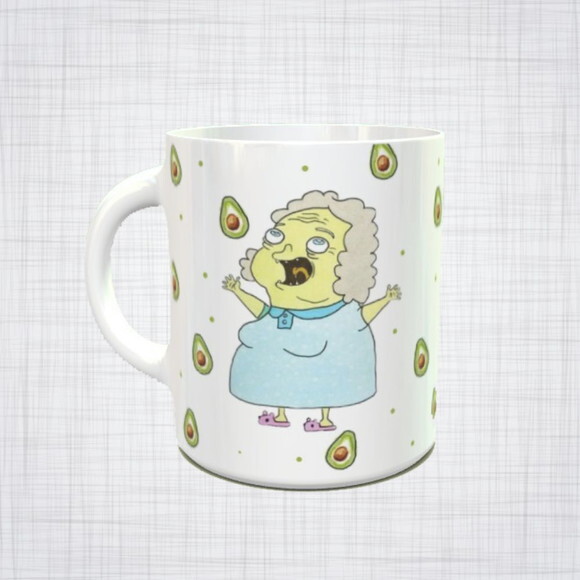 Caneca Porcelana Vovó Juju irmão do jorel