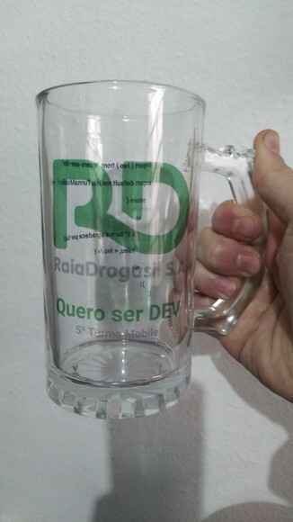 Caneca Vidro Chopp Transparente Personalizada 500 Ml