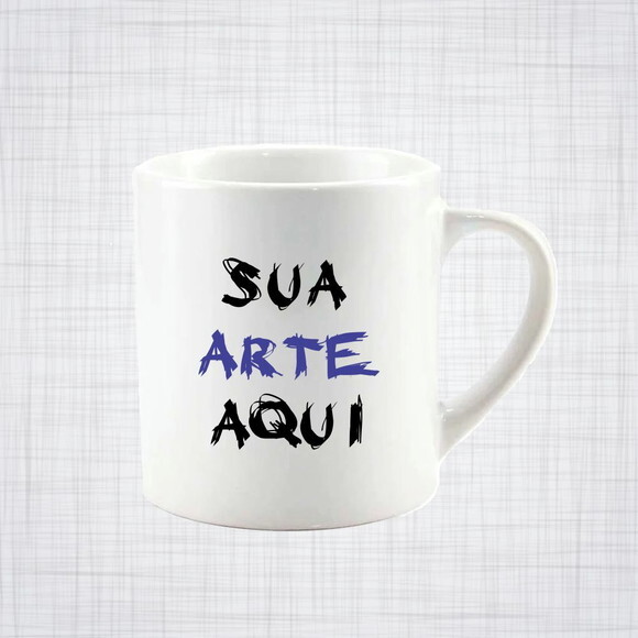 Caneca xícara Porcelana Branca 200 ml Personalizada