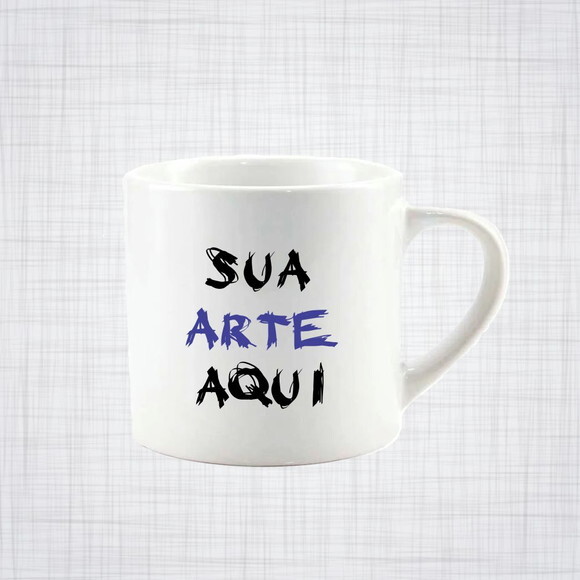 Caneca xícara Porcelana Branca 180 ml Personalizada
