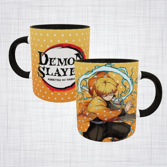 Caneca Zenitsu Agatsuma Demon Slayer Kimetsu no Yaiba