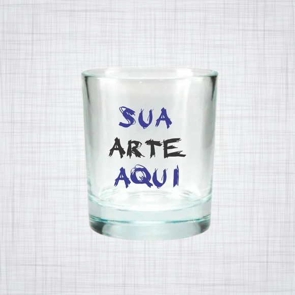 Copo Whisky Vidro Transparente 240 Ml Personalizado