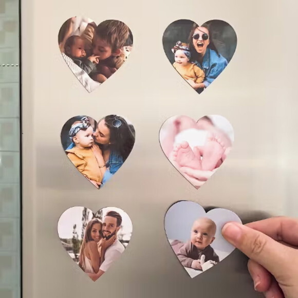 Kit 10 Imã Formato Coração 9x9cm Personalizado