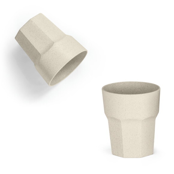 Kit 100 Copo Fibra de Arroz 400 ml Ecológico Personalizado