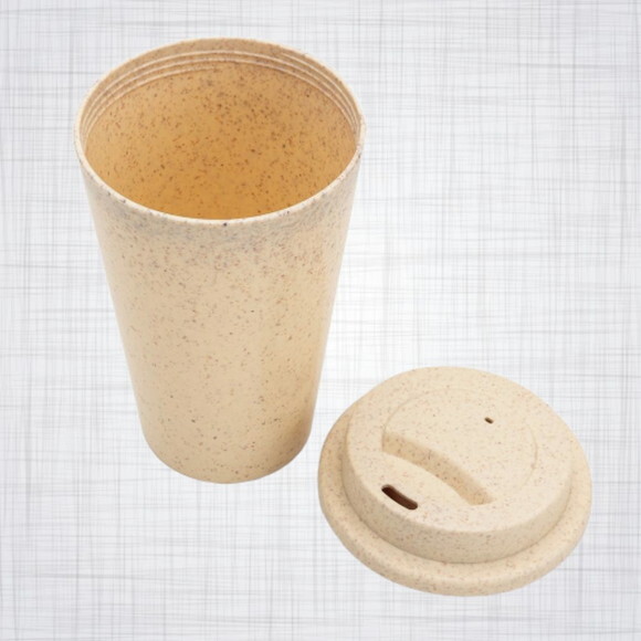 kit 100 Copo fibra de bambu 470 ml ecológico personalizado