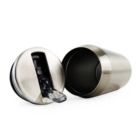 lata termica inox branca ou cromada personalizada 380 ml