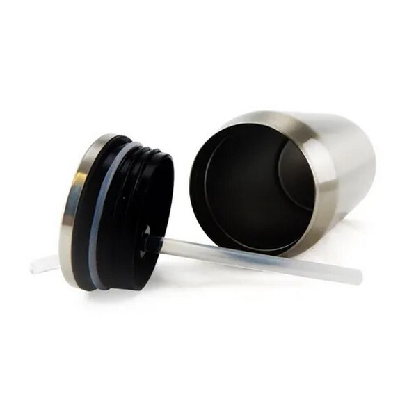 lata termica inox branca ou cromada personalizada 380 ml