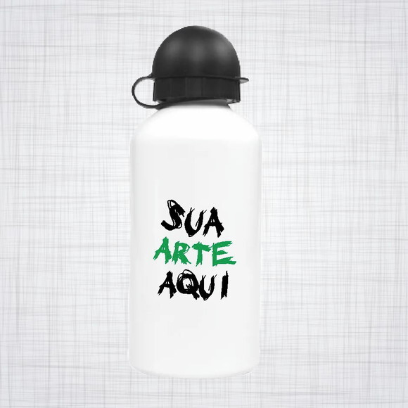 squeeze Alumínio bolinha branco personalizado 500 ml