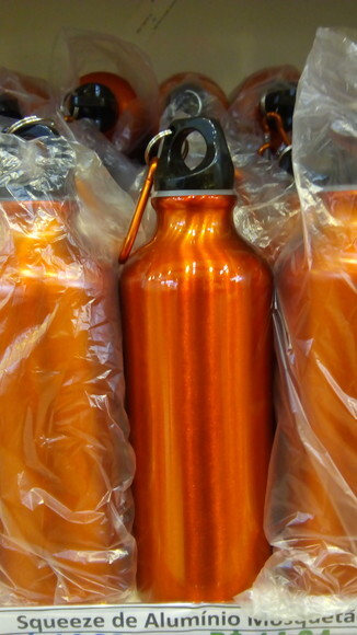 Squeeze Alumínio Mosquetão colorido Personalizado 500 Ml