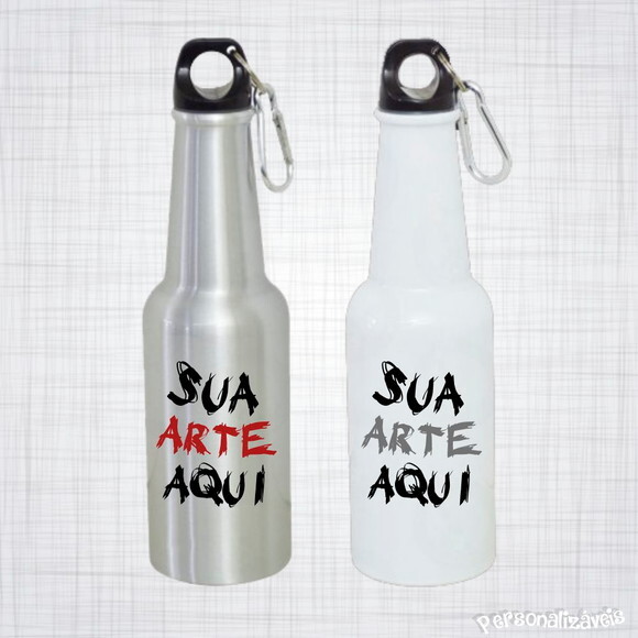 Squeeze Garrafa Alumínio Long Neck Personalizado 600 Ml