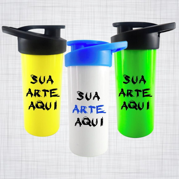 Squeeze plástico polímero 500ml diversas cores personalizado