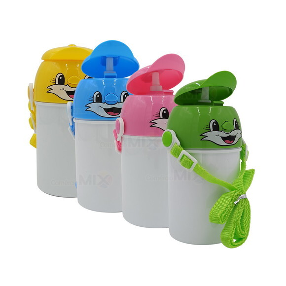 Squeeze plástico INFANTIL tampa de boné 400 ml personalizado