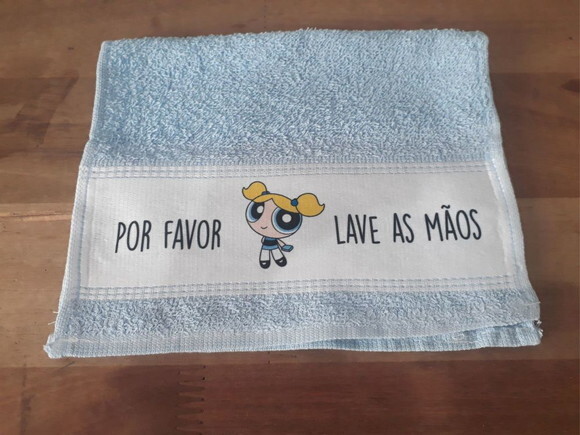 Toalha Lavabinho 23x40 cm Diversas Cores Personalizada