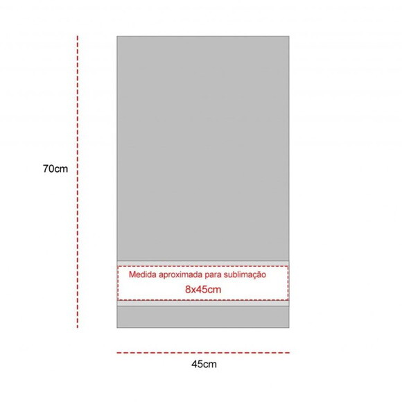 Toalha de Rosto 70x45 cm Diversas Cores Personalizada